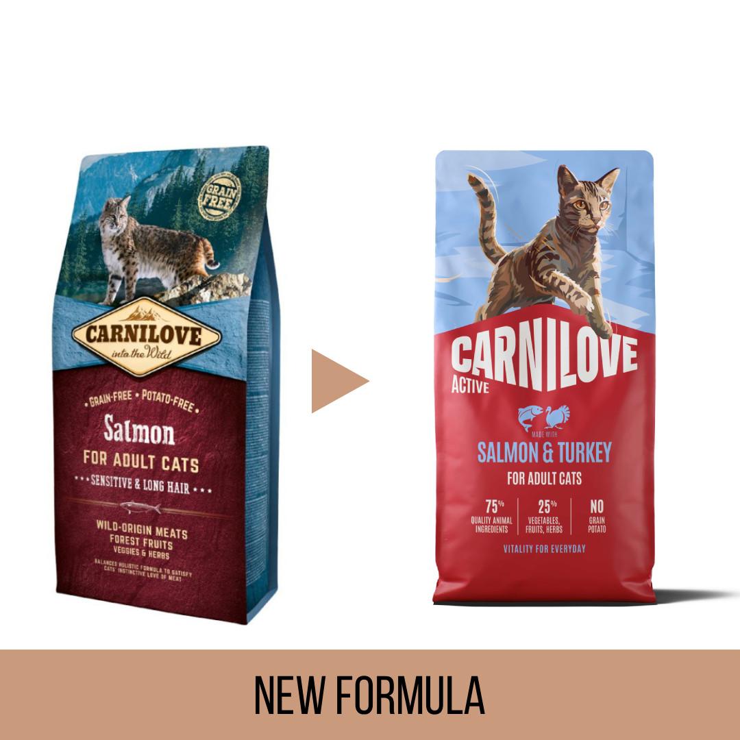 Carnilove Sensitive & Long Hair zalm kattenvoer