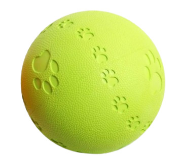 Rubber bal met pootjes en piep
