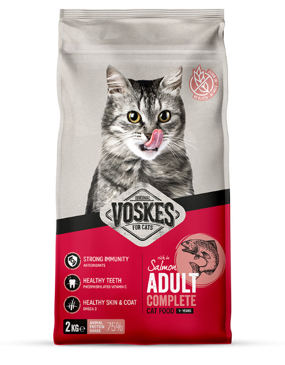 Voskes Adult Complete met zalm kattenvoer