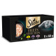 Sheba Filets Selection kylling, havfisk-rejer, laks-tun vådfoder til katte multipack (bakker 60 g)
