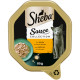 Sheba Mini Filets med oksekød og kalkun i sovs vådfoder til katte (bakker 85 g)