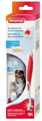 Beaphar Combipack tandpasta og tandbørste til hund og kat