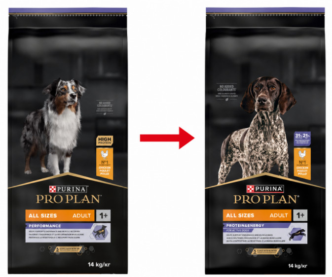 Pro Plan All Sizes Adult Protein & Energy med kylling hundefoder