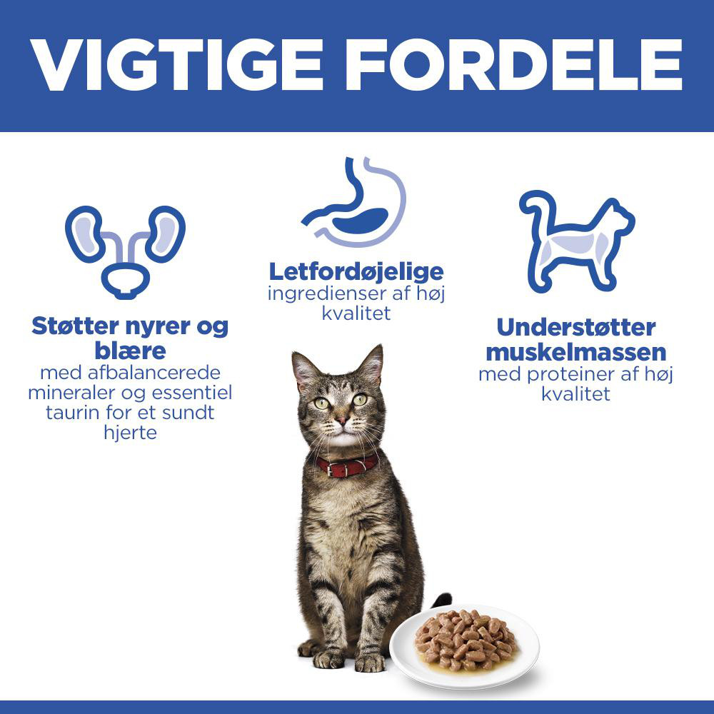 Hill's Adult nat kattenvoer met rund maaltijdzakje multipack