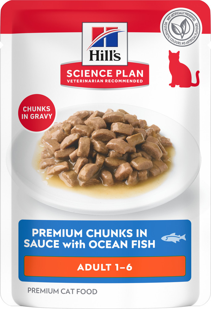 Hill's Optimal Care Pouch Adult Zeevis kattenvoer