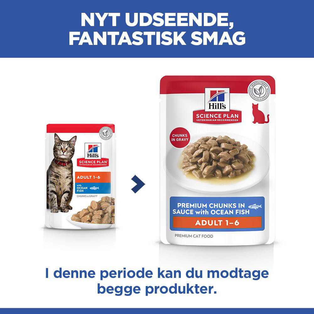 Hill's Optimal Care Pouch Adult Zeevis kattenvoer