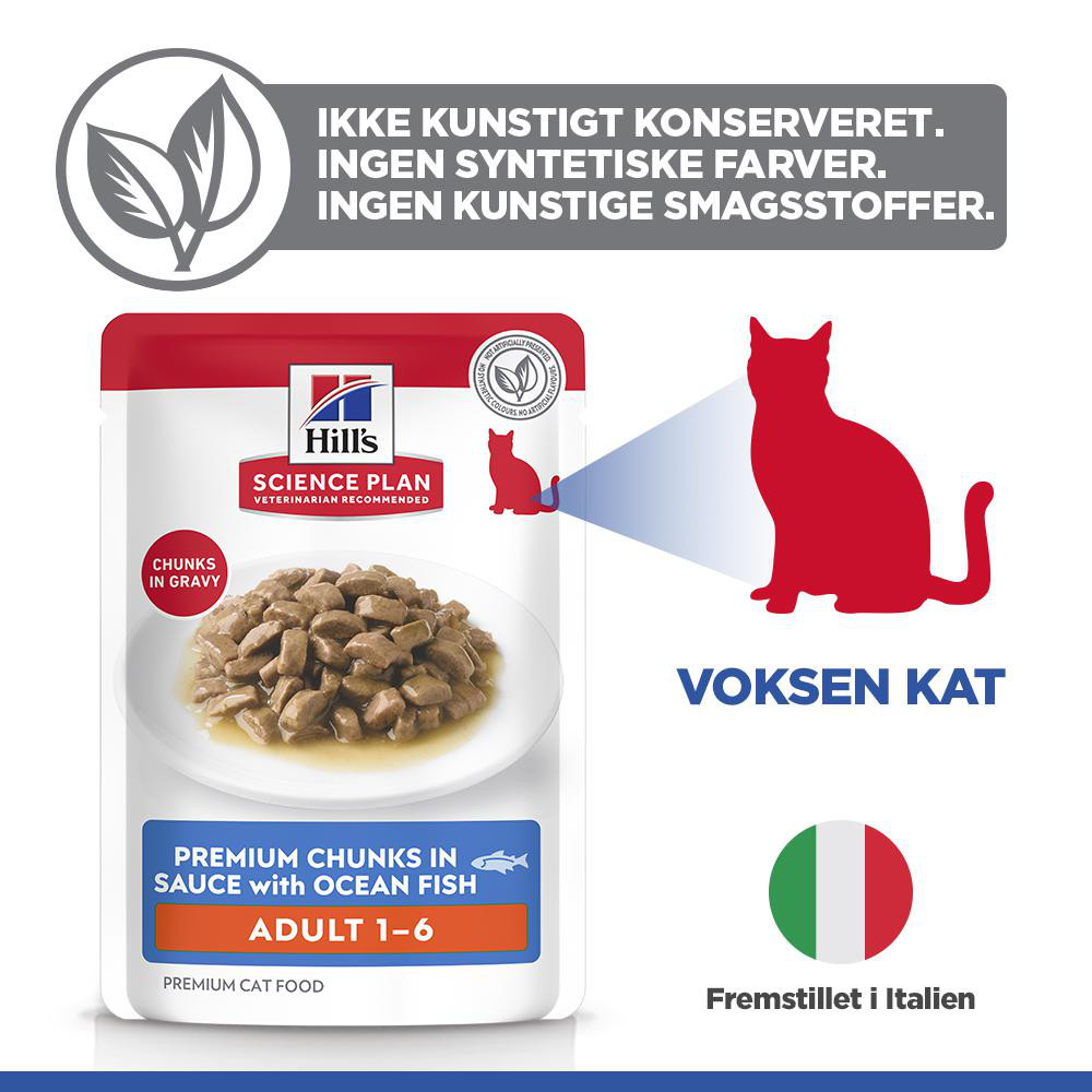 Hill's Optimal Care Pouch Adult Zeevis kattenvoer