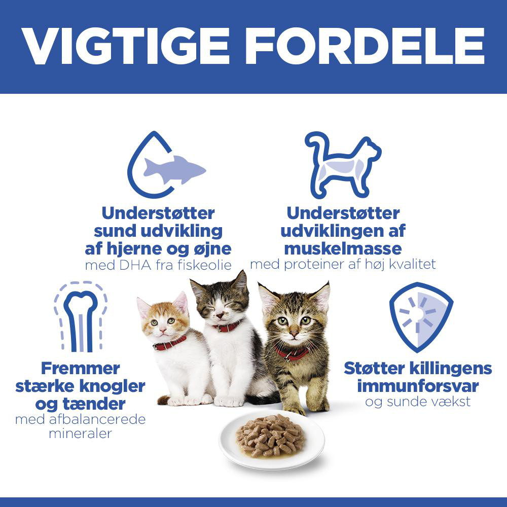 Hill's Kitten nat kattenvoer met kip maaltijdzakje multipack
