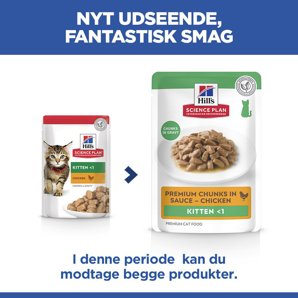 Hill's Kitten nat kattenvoer met kip maaltijdzakje multipack