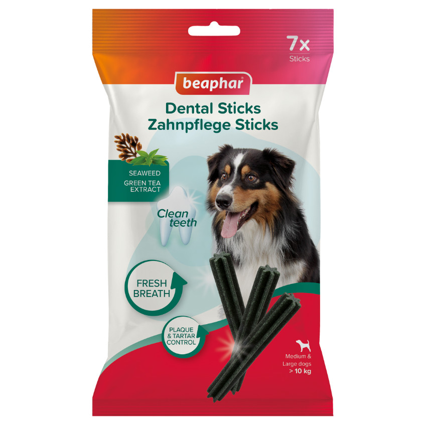 Beaphar Dental Sticks til mellemstore/store hunde
