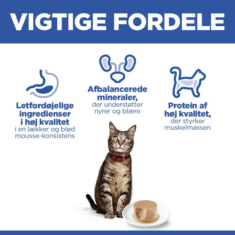 Hill's Adult vådfoder til katte med kylling (mousse, dåse)
