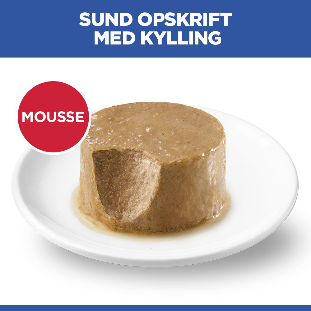 Hill's Adult Sterilised Cat vådfoder til katte med kylling (mousse, dåse)