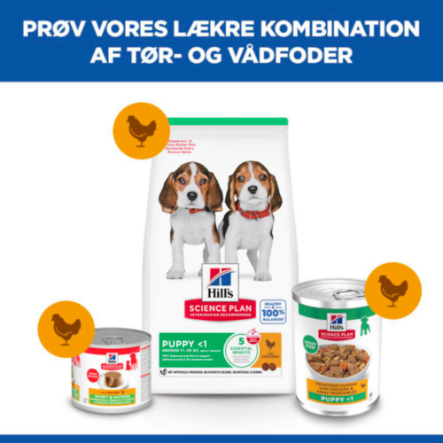 Hill's Puppy vådfoder til hvalpe med kylling & grøntsager (stew, dåse)