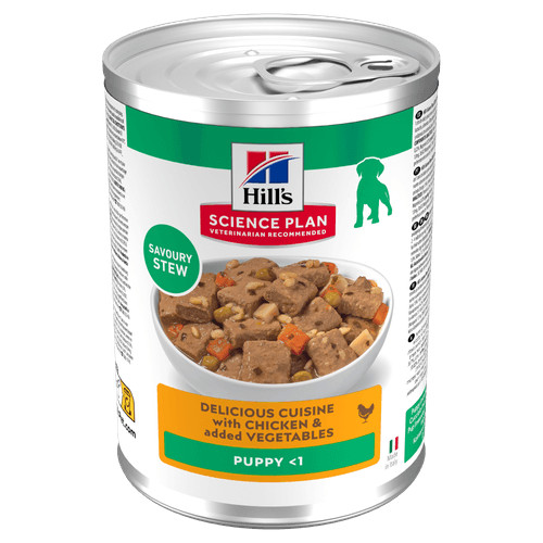 Hill's Puppy vådfoder til hvalpe med kylling & grøntsager (stew, dåse)