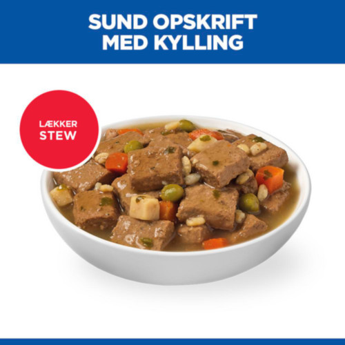 Hill's Adult vådfoder til katte med kylling & grøntsager (stew, dåse)