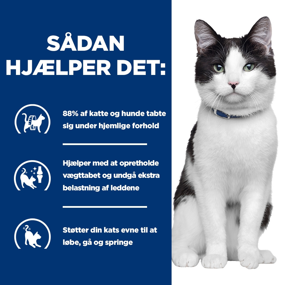 Hill's Prescription Diet J/D Weight Metabolic + Mobility vådfoder til katte med kylling (portionsposer)