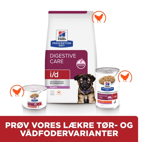 Hill's Prescription Diet Puppy I/D Digestive Care vådfoder til hunde med kylling (dåse)