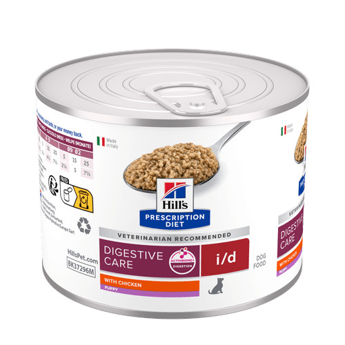 Hill's Prescription Diet Puppy I/D Digestive Care vådfoder til hunde med kylling (dåse)